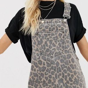 Cheetah print overall dress!!